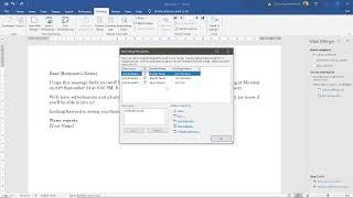 Mail Merge 2 [upl. by Atihcnoc]