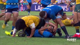 Wallabies defeat Italy in Brisbane [upl. by Nnyluqcaj]