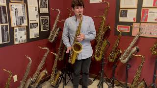 Selmer Paris Radio Improved Tenor Sax  Saxquest Videos [upl. by Fleisig217]