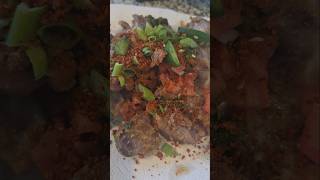 Fried gizzard in bacon grease 😋 Work from home snacks africanfood Liberianfood [upl. by Darbie]