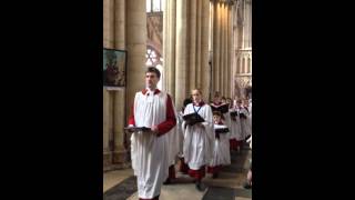 York Minster  Easter service final procession [upl. by Girhiny]