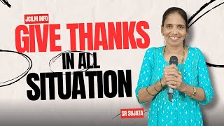 GIVE THANKS IN ALL SITUATION  English Residential Retreat  Ponda Goa [upl. by Ahmed]