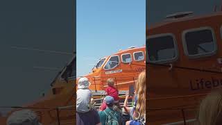 RNLI Tamar Class Boat Launch From Shoreham Lifeboat Station 2023 Community Day [upl. by Mikiso]