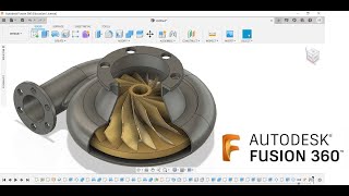 Centrifugal Pump and Its Impeller in Autodesk Fusion 360 [upl. by Netsriik]