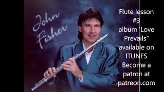 flute lesson 3 beginners on pentatonic scale jam John HK Fisher [upl. by Maidie]