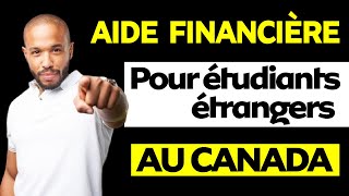 Aide financière pour les études supérieure au CANADA  pour tout type détranger  internationaux [upl. by Clem376]