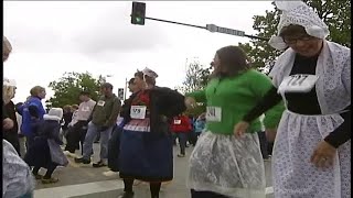 KCCI archives Clog dancers break a world record in Pella [upl. by Cos]