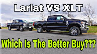 2022 Ford F250 Lariat 73L V8 VS XLT  Dont Buy A Ford HD Until You Watch This First [upl. by Marijn845]