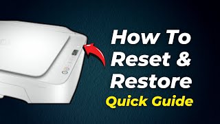 Hp Deskjet 2700e 2752e 2710e Printer How To Reset amp Restore 2024 Step By Step Guide [upl. by Cutlerr346]