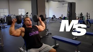 Jay Cutlers Training Tips Dumbbell Shoulder Press Technique [upl. by Ecnaiva]