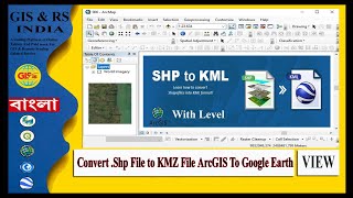 How to convert shapefile in ArcGIS to KMZ for Google Earth Pro with Level  KMZ Level Error [upl. by Neelya35]