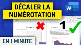 Numéroter à partir de lintroduction sur Word [upl. by Israeli]