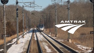 Amtrak NEC Rearview Ride  Boston MA to New London CT [upl. by Akemrej982]