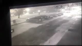 Surveillance video shows car driving into river [upl. by Thora86]