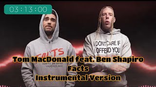 Facts  Tom MacDonald feat Ben Shapiro Instrumental Version Karaoke [upl. by Kyne]