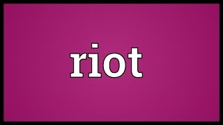 Riot Meaning [upl. by Atazroglam]