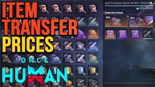 All Items and their Prices That You Can Transfer to the New Season in Once Human [upl. by Airakaz165]