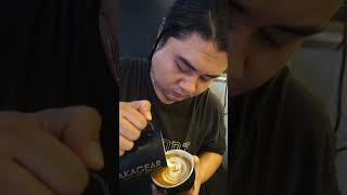 Pastice Making Latte art [upl. by Hawthorn]