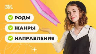 Роды жанры и направления  Литература ЕГЭ [upl. by Malvia]