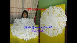 TAPETE TEJIDO A CROCHET  1ERA PARTE [upl. by Olivero]