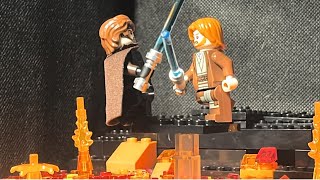 Obi Wan Kenobi VS Anakin Skywalker  Duel Of The Heroes  In Lego [upl. by Wincer]