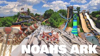 Noahs Ark Waterpark Waterslides POV Wisconsin Dells Wisconsin [upl. by Dawna728]