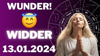 WIDDER ♈️⭐️ EIN WUNDER FÜR DICH 😱 Horoskop  13Januar 2024 widder tarot [upl. by Oskar]