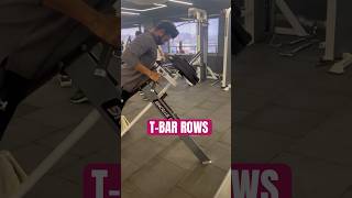 TBAR ROWS  CHEST SUPPORTED ROWS  45Kgs x 12Reps  BACK WORKOUT rowing back gym gymworkout [upl. by Hussar]