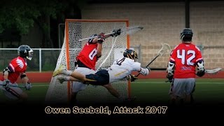 Syracuse Commit Owen Seebold Sophomore Lacrosse Highlights [upl. by Lipkin]