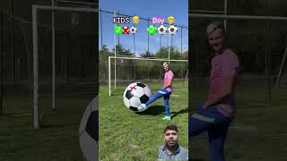 Football challenge ⚽kids vs boyfootball footballchallenge funny shorts [upl. by Hecker443]