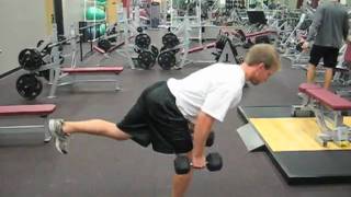 Hockey Training 1Leg Dumbbell StiffLegged Deadlift [upl. by Lathrope232]