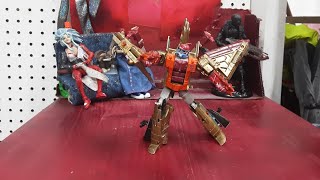 Transformers Combiner Wars Alpha Bravo  custom Goldfire [upl. by Sible813]