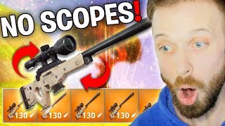 NEW SNIPERS ONLY MODE  NO SCOPES in Fortnite Battle Royale Sniper Shootout [upl. by Isabella478]