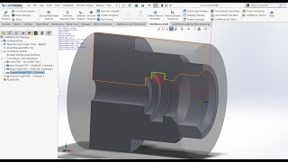 CAMWorks Turning Tutorial  7 ID Grooving Operation [upl. by Lachus]