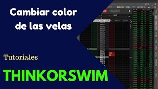 Thinkorswim tutorial  Como cambiar el color del entorno y las velas japonesas de manera fácil [upl. by Sophie]