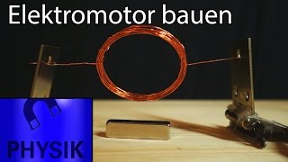 DIY Einfachen Elektromotor selber bauen [upl. by Nylodnewg]