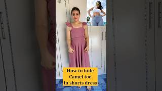 How to hide camel toe in shorts dress viral beutyhack cameltoe shortsdress shortsvideo [upl. by Cointon502]