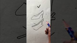 How to draw shoes with pencil [upl. by Enelyam939]