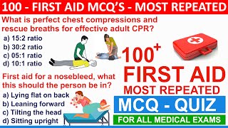 first aid mcqs  first aid mcqs questions and answers  uppsc staff nurse classes 2023  nclexexams [upl. by Dnar]