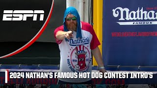 Mens 2024 Nathans Famous Hot Dog Contest introductions 🌭🙌 [upl. by Lasorella]