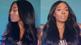 NEW OMG THIS 25 SYNTHETIC WIG IS THE ONE  Outre Synthetic Swiss HD Lace Front Wig  TALHA [upl. by Magee221]