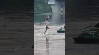 water jet pack training on the river of Dnipro Kyiv [upl. by Eliason]