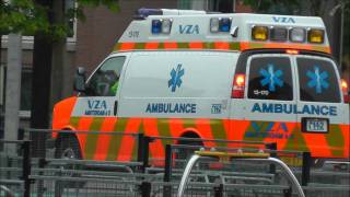 Politie met hevige spoed amp 2x A1 ambulance VZA Amsterdam [upl. by Rahsab55]