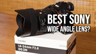 Sigma 1424mm f28  Best Sony Wide Angle Lens [upl. by Acinomahs]