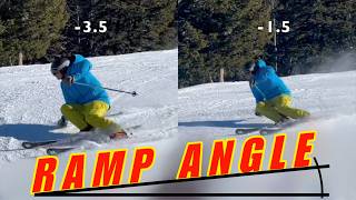 How Does Adjusting Your Ramp Angle Effect Skiing Performance On Snow Demo [upl. by Emili284]