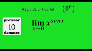 limites regla de L´Hopital 17 cero elevado a cero límite de funciones indeterminaciones [upl. by Graehme]