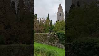 Aquileia VI Basilica bell tower cloudy Friuli Italy 271024 basilica belltower cloudy [upl. by Olsson]