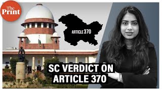 Supreme Court upholds abrogation of Article 370 Heres what SC said [upl. by Euh]