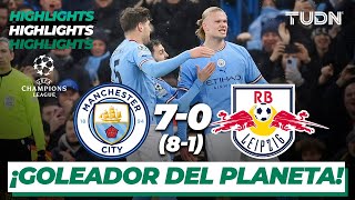 HIGHLIGHTS  Manchester City 7810 RB Leipzig  Champions League 202223  8vos  TUDN [upl. by Anuqahs]