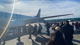 Ryanair Boeing 737 MAX 8 take off from Stansted Airport STN to Riga Airport RIX  Stansted UK [upl. by Jacinta]